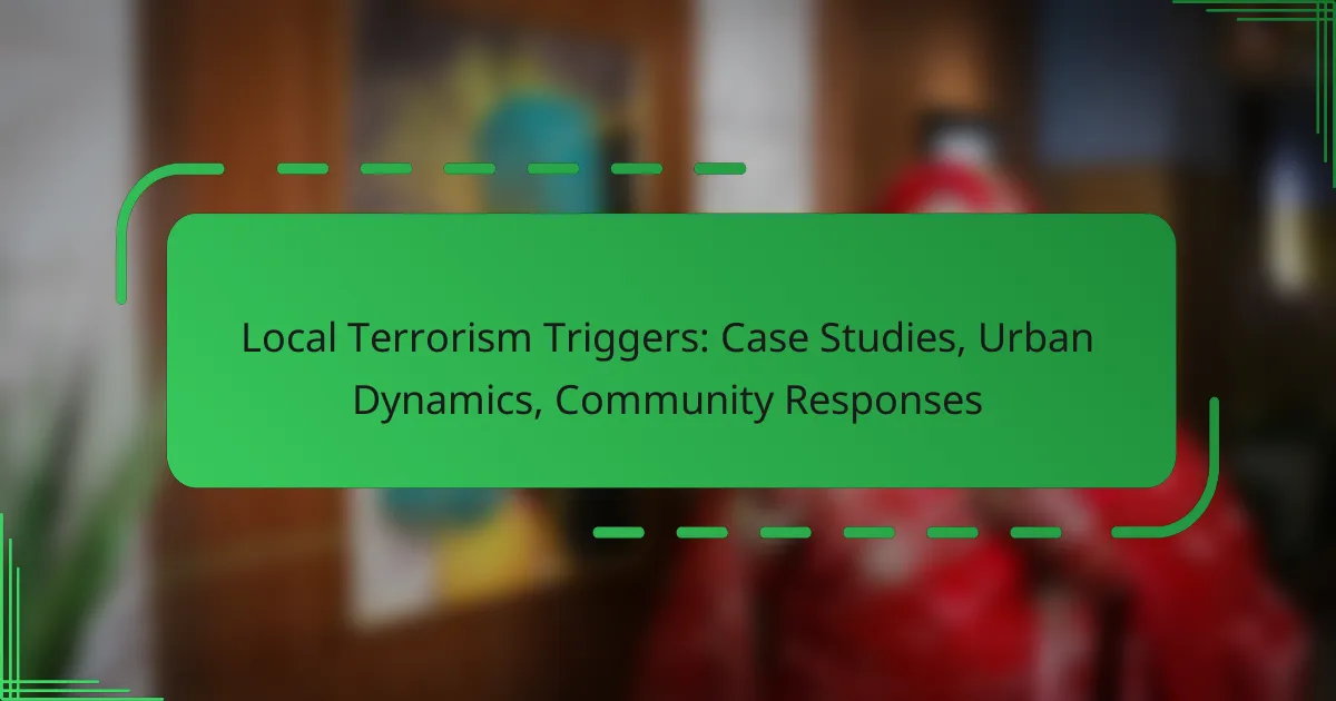 Local Terrorism Triggers: Case Studies, Urban Dynamics, Community Responses